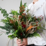 【生花】Xmas Greenswag 花束　