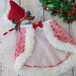 大特価セール完成品＊クリスマス　NO2　赤マント　コスプレ　【中サイズ】　　超小型犬