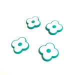 「#7213」アクリル フラワー 四つ葉 ビーズ ✴︎4個セット