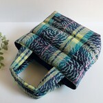 MOKOトート＜マグネットタイプ＞*リバティPuffマドラスチェックネイビー系