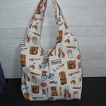 er様オーダー品：フランス×USA生地：バゲットフランセーズ柄のショッピングバッグ