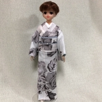 ジェニー・Momoko　白xグレー・薔薇