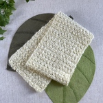 手編み🧶マフラー　クリーム色