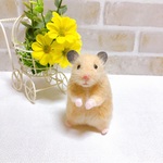 ⑥ 9cm *キンクマハムスター* 羊毛フェルト マスコット