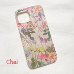 No.368 新柄　受注製作 リバティ　フェアリーテイルフォレスト　Fairytale Forest  ベージュ　iPhoneケース