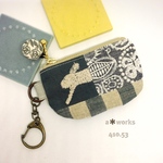 runrunrunとjungle reliefの小さなミニミニポーチ　ミナペルホネン 