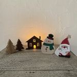 メリークリスマス♪スノーマンとサンタさんセット