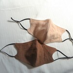 シルクマスク　3D　保湿　国産シルク100％　バイカラー　洗える　美肌　小顔マスク　敏感肌　蒸れにくい　アジャスター付き　リネン