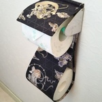 風神 雷神　トイレットペーパーホルダーカバー