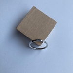 シルバー　多角形リング