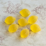 【11x9㍉ 8個】レモン＊ frosty yellow＊チェコビーズ＊フルーツ