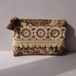 インド刺繍リボンの一目惚れマルチポーチ