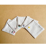 立体刺繍のコースター