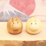 まんまるウサギの部屋飾り（うさぎ・兎・干支・リビング・木製）
