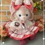 最終クリスマス　リーナベルS☆ピンク無地ワンピース☆コスチューム6点セット☆ボア付きケープ☆