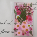★　赤色系　お花セット　押花素材　★