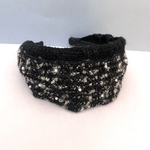 LINTON TWEED♡パールさりげなく♡素敵なツイードをシンプルに♡カチューシャ♡幅広