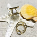 トライアングル ダブルリング ホワイト