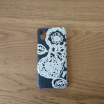 *受注製作*ミナペルホネン*flower nest*カーキ×アイボリー*mina perhonen*iPhoneケース*iPhoneカバー*スマホケース*スマホカバー