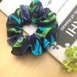 ★３日間限定SALE★ハワイ伝統タパ柄★ハワイ生地シュシュ(Ｓ)