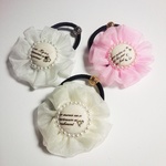 再販ヘアゴム*ふわっとジョーゼットのロゼット