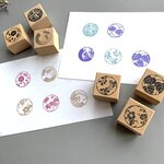 選べる！蒔絵（まきえ）柄のはんこ 桜 梅 稲 萩 千鳥 紅葉 桐 海老  暑中見舞い 年賀状 ぽち袋にも。季節を添えるスタンプ　蔵書印などにも 
