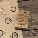 [3個セット] 枠のお供 サイン3個 ナチュラルver. - Companion to the frame 3 signs Natural ver. - [ラバースタンプ]