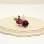 布花 ちょこんと薔薇ブローチ 484