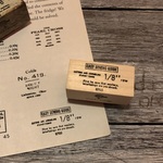 仕立て手引き 1/8" ナチュラルver. - EASY SEWING GUIDE 1/8" Natural ver. - [ラバースタンプ] 