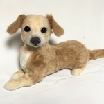 seiji様専用ページ　小太郎君　愛犬さんのオーダーメイド　　羊毛フェルト　お座り高さ約20センチ　《植毛あり》　ご購入前にまずはメッセージよりご連絡下さい😊