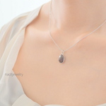 Silver925Frame Smoky Quartz Necklace