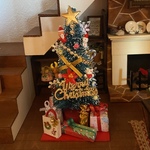 クリスマスツリー　ゴールド