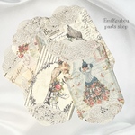 アンティークなデザインペーパー（オシャレなトルソー）❤︎15pcs-863