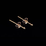  [] 925純製 14kgp  891#  キューブ  アメリカンピアス　