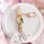 キークリップ　シロハラインコ