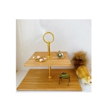 S size ウッドシェルフ　アフタヌーンティースタンド　アクセサリースタンド