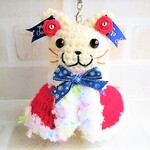 ☆nyan-chappi様　お取り置き品☆～クリスマス☆２０２２～クリスマスローブでいざパーティへ！猫さん【ストラップ】