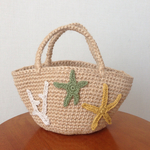 ミニ麻ひもバッグ   マリンモチーフ