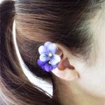 petite bouquet earring☆viola☆