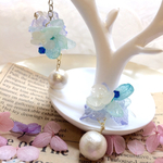 ✳︎雨上がりの庭✳︎あじさいのゆらゆらピアス✳︎
