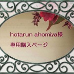 hotarun ahomiya様専用購入ページ