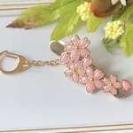 桜レジン🌸キークリップ　ゴールド