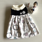 犬服　SS  Xmasオーナメント柄ワンピース