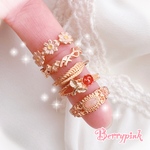 Berrypink♡フラワーリング♡５個セット