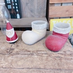 3個セット♡クリスマス雑貨♡【陶器鉢くつ型】可愛いクリスマスディスプレイに！サンタ&靴