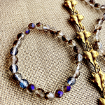 【1連25コセット】JIRI＊IVANA#czech beads#チェコビーズ　FP8㍉ Bermuda blue mixassort