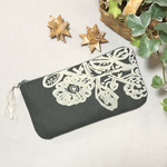 ミナペルホネン  flower nest フラットファスナーポーチ