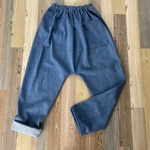 サルエルパンツ　岡山デニム　ライトブルー