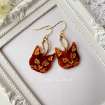 ✨ニヤリ✨渋ねこちゃんピアス🐈‍⬛ （イヤリング）