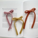 knit long ribbon clip